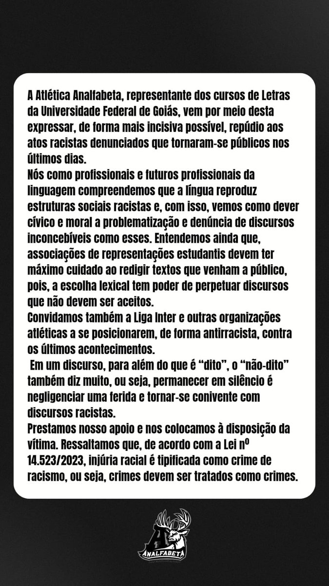 Betinho do o maior inter 🤍🖤🦌 tweet media