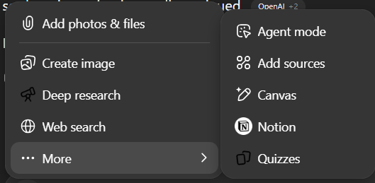 sqrtloss's tweet photo. @thsottiaux study mode is missing, possible bug? https://t.co/xOHGFZ1GbE
