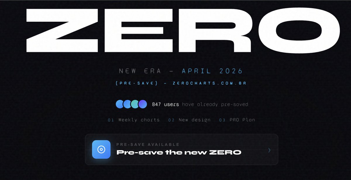 ZERO Charts tweet media