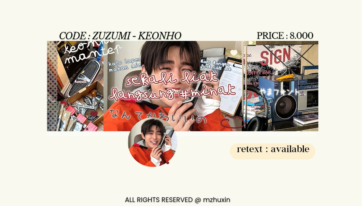 mzhuxin's tweet photo. help repost iaa!! #tengs

hai smwnyaa aku punya layout ready stock Ohyul &amp; Keonho smuanyaa 8k ia suda free retext jugaak yang berminat bs sung dm ak ak ak

#zonauang #zonaba #zonaduit https://t.co/haIm4IsEln