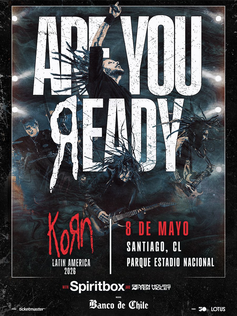 rockaxisoficial's tweet photo. 🔥 ¡Orgullo nacional en las grandes ligas del metal! 🔥

A semanas del regreso de Korn a Chile, repasamos la historia de Ra Díaz, el bajista viñamarino que hoy forma parte de una de las bandas más influyentes del nu metal 🤘. 

Un recorrido marcado por perseverancia, riesgo y pasión, que tendrá un momento especial este 8 de mayo, cuando @Korn regrese al país con@ra_diaz sobre el escenario del Parque Estadio Nacional 👏
 
🔗 Lee el especial completo aquí! 👉 https://t.co/rWnVGTTSEx

📝 Raúl Escárate 

🎟 @ticketmastercl

@lotusmusica