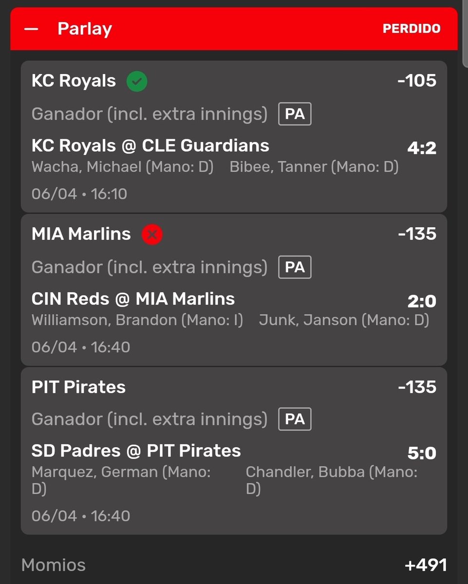 01Litza's tweet photo. @Vikingonegroa Yoooo
Lo metí parlay 😞😞 https://t.co/F855Iazb9P