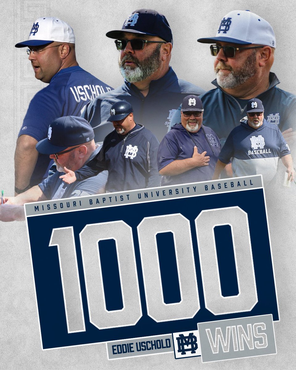 MBU_baseball's tweet image. 1000 WINS. 

Huge congratulations to Head Coach Eddie Uschold on an unforgettable milestone, earning his 1,000th career victory with a pair of wins over Benedictine today!

A true testament to years of hard work, consistency, and excellence.👏 #1000Wins #SpartanUp