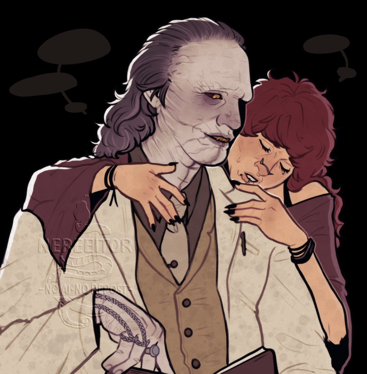 nereeitor's tweet photo. This was supposed to be a comic of me asking him if I could peg him... 
#RE9 #REBHFun #VictorGideon #fanart #selfship https://t.co/LbszRwYSKX