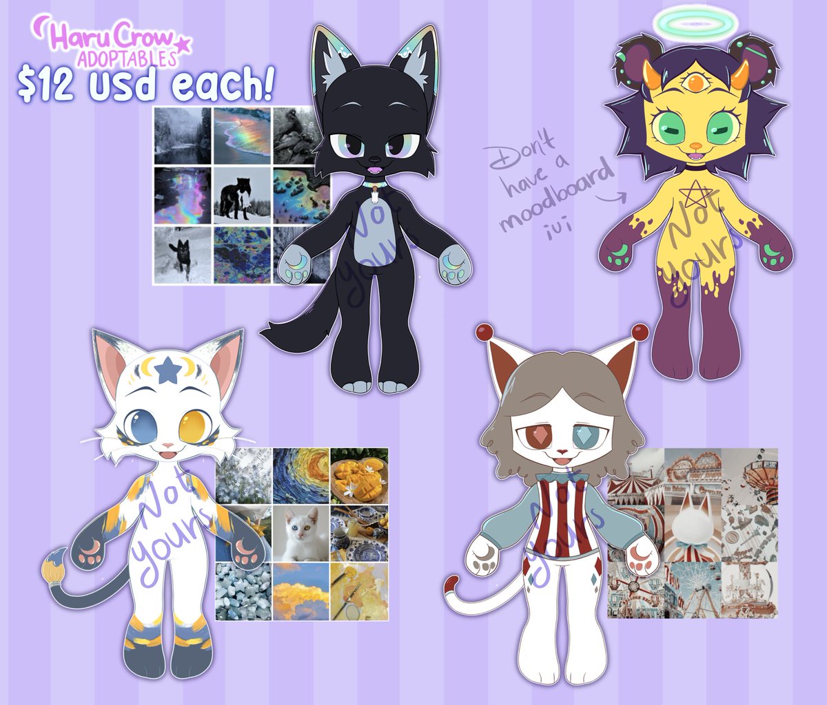 Haru Crow 2.0🌙✨ open commissions! tweet media