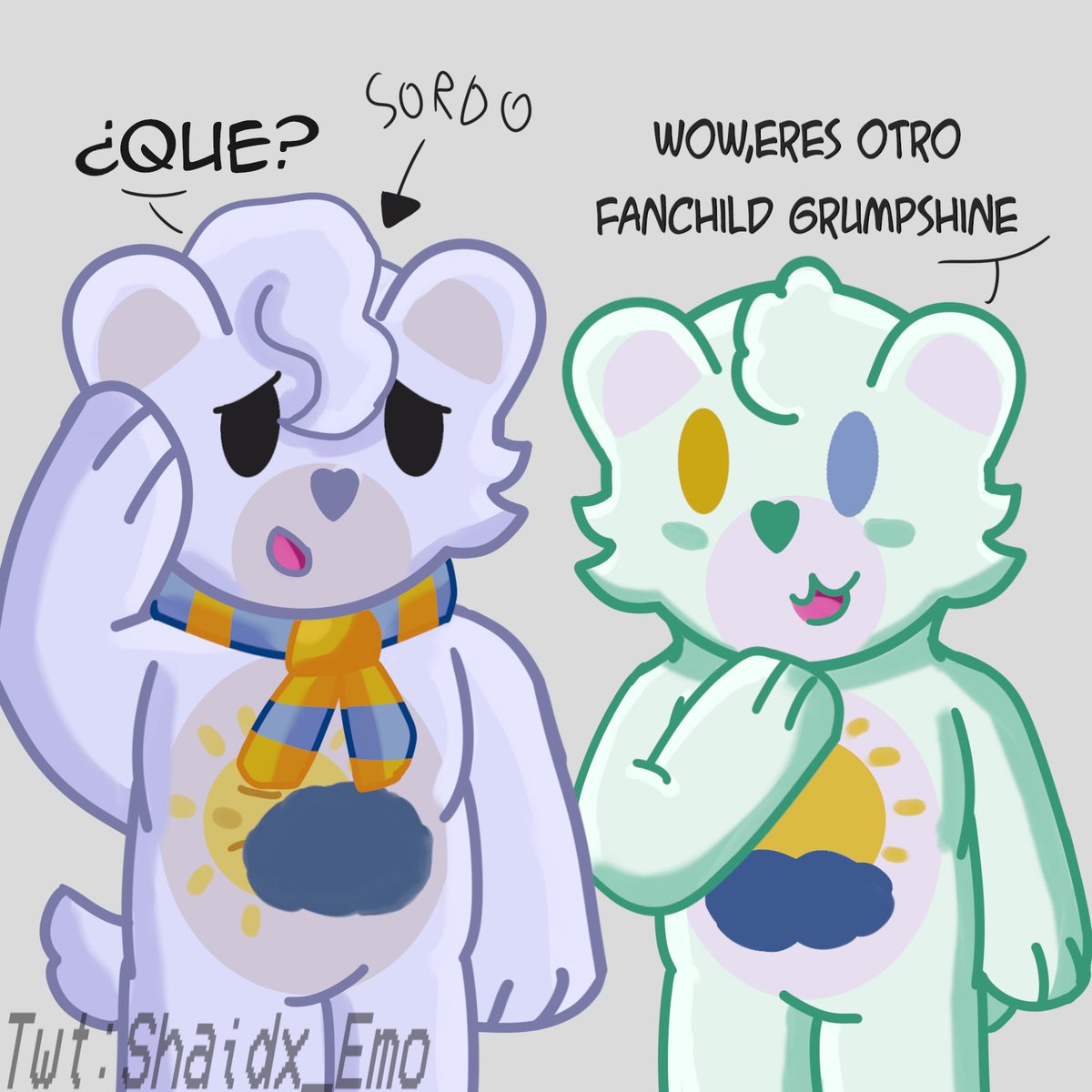 Shaidx_Emo's tweet photo. Rediseño de mi fanchild que no dibujaba antes jsjsjs.
#Carebars #caretwt #Grumpshine #fanchild #funshinexgrumpy https://t.co/AcytxBuLVs