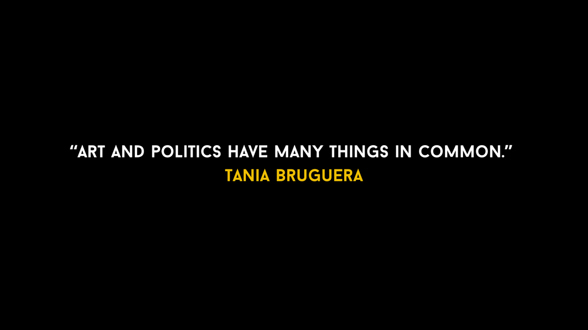 shokunin_dev's tweet photo. "Art and politics have many things in common." Tania Bruguera
💻🎨 #SharedQualities #TaniaBruguera #CodingIsArt https://t.co/7xfsRtuQZk