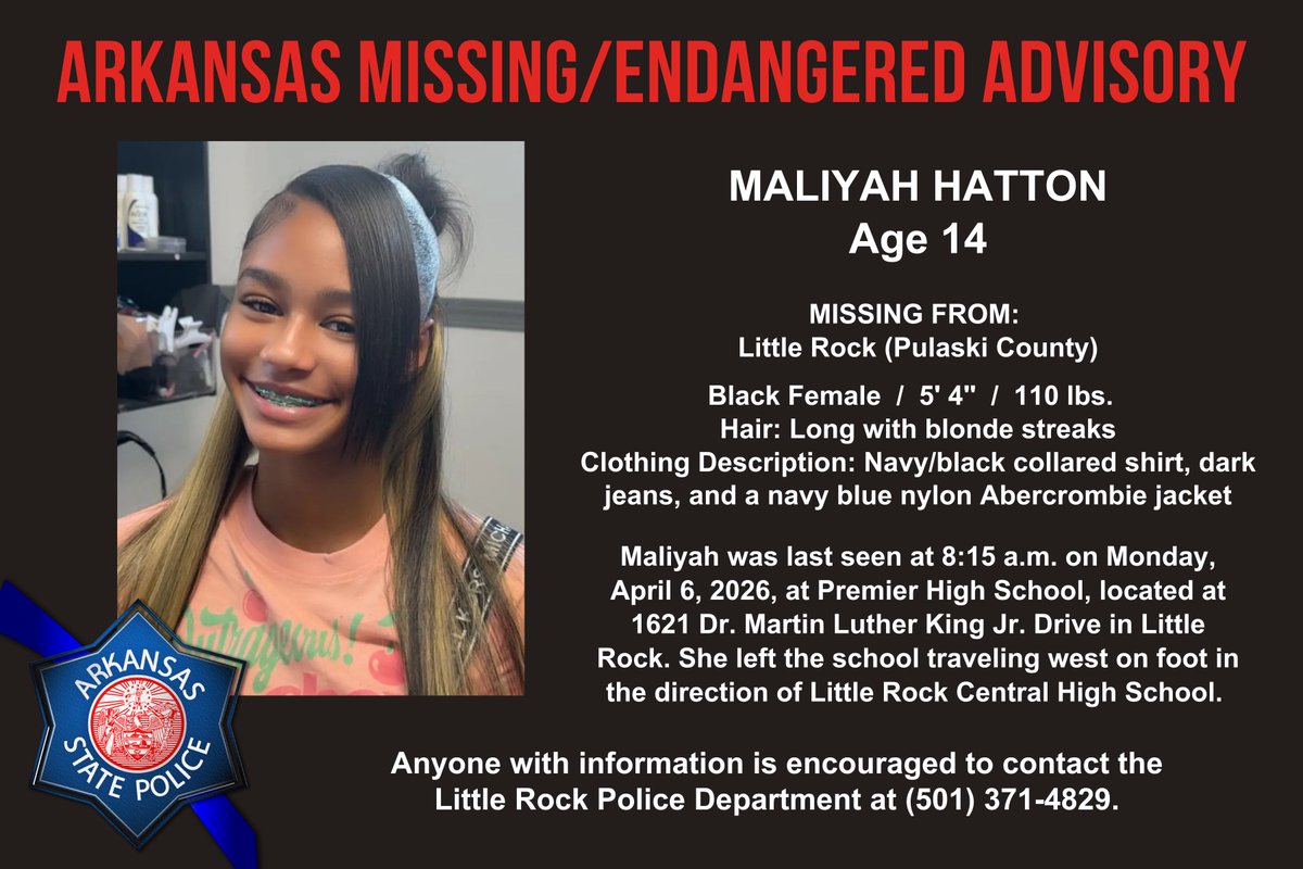 Arkansas State Police tweet media