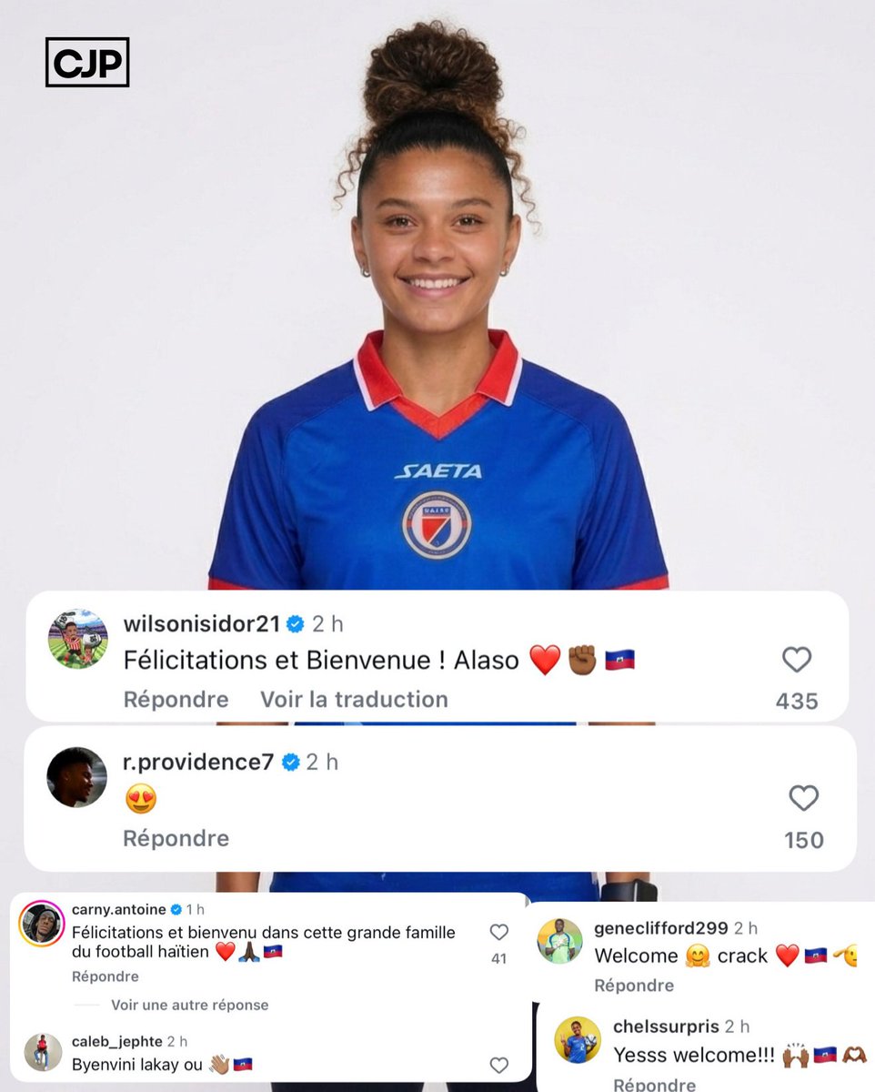 Caleb_Jephte's tweet photo. Isidor, Providence, Carnejy Antoine, Clifford Géné et Chelsea Surpris ont tous souhaité la bienvenue à Océane Toussaint. 😍🤝🇭🇹 https://t.co/q6FU2fTOAy
