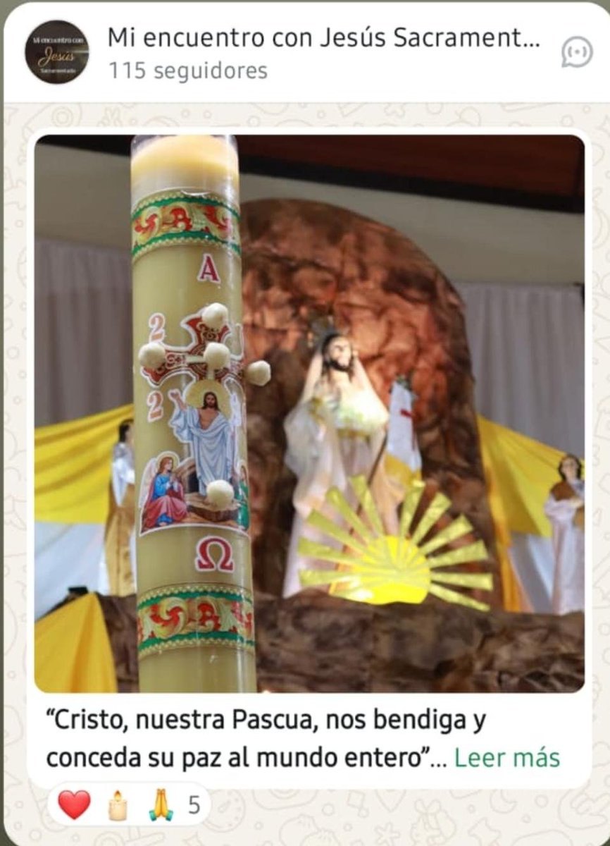 Gracias a todos los que nos ayudan a compartir en sus estados, que nuestra alegría en el Señor la podamos llevar a mas hermanos a nuestro alrededor. 

Únete a nuestro canal:

whatsapp.com/channel/0029Va…