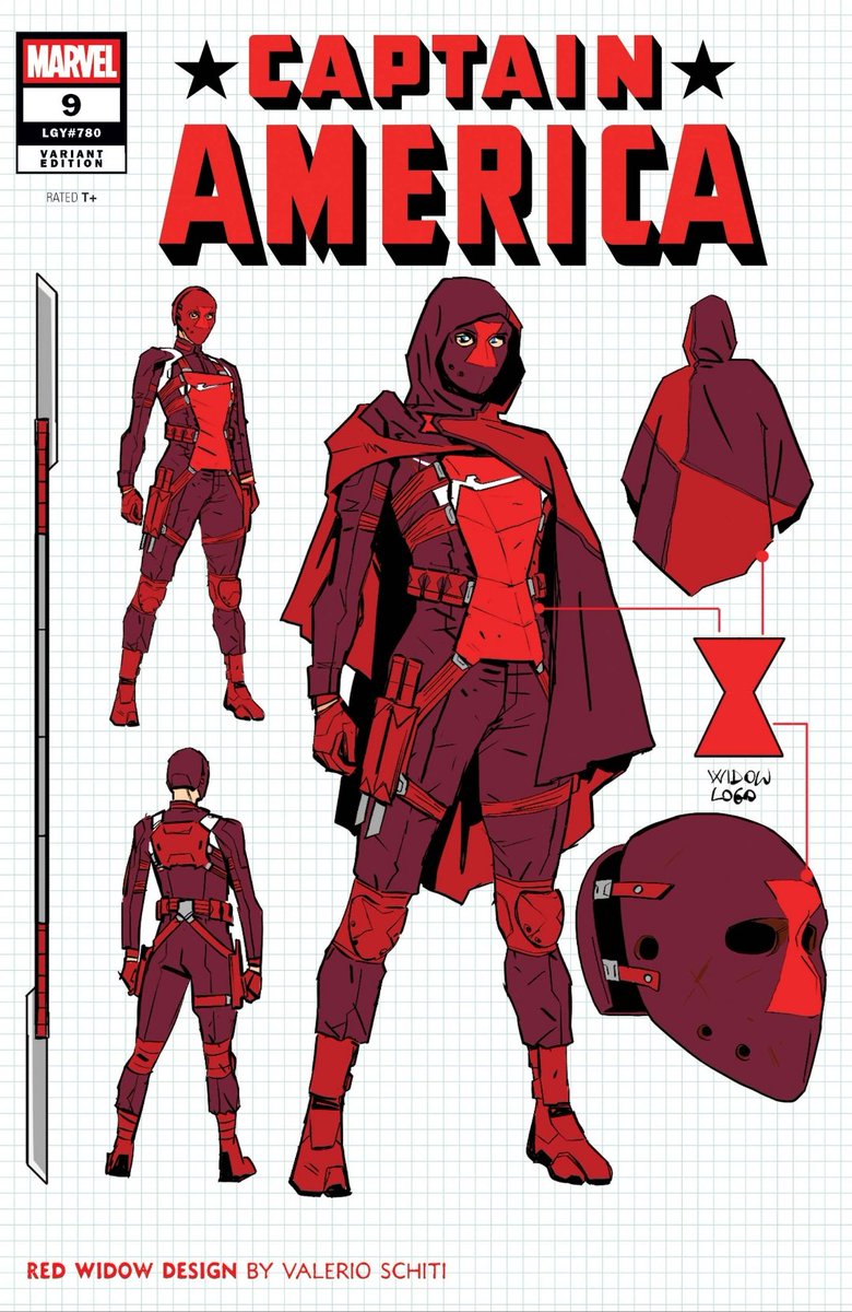 CAPTAIN AMERICA' (2025) #9 1:10 Incentive 'Design' Variant Cover