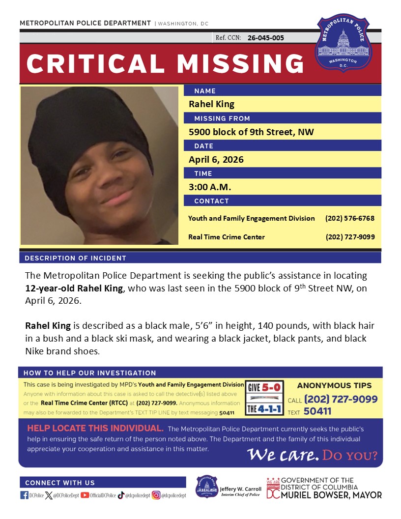 DC Police Department tweet media