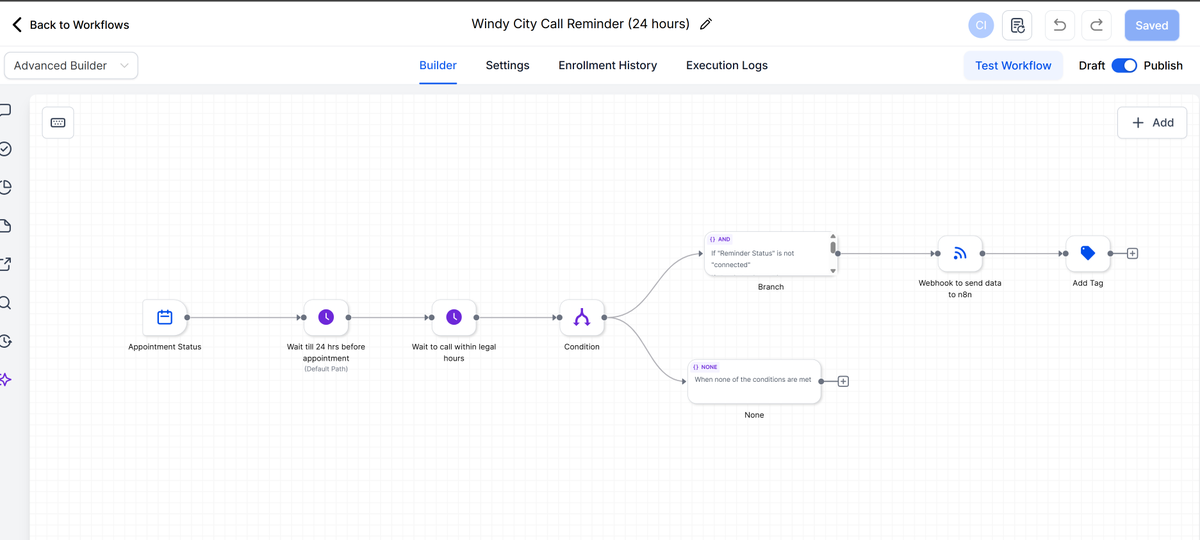 ikwuezebede's tweet photo. Day 9 of building Voice AI Agents in public and growing on X

This post was supposed to go live yesterday, but I’ve had to do a lot of API docs reading, tinkering and figuring stuff out with this build.

So far, I have set up:
- The 2 GoHighLevel automations that send client info to n8n
- The call initiation, end-of-call report and time checking workflows on n8n
- The AI voice assistant and TeXML application on Telnyx

I still have to build workflows for checking availability, rescheduling and cancelling appointments.

Every element of this build is slowly coming together, and in the end, all the individual workflows and systems will be connected to work seamlessly with each other.

P.S. I will make a demo video in my next post.