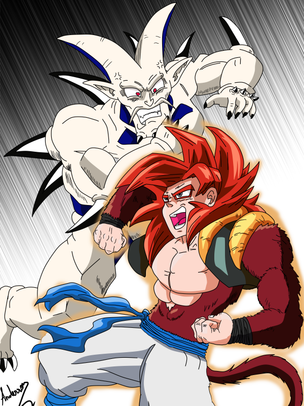 Darkigan's tweet photo. Gojeta Vs Omega Shenron. #DragonballGT #Gojeta #Omega #digitalart https://t.co/Ky22pTPiY4