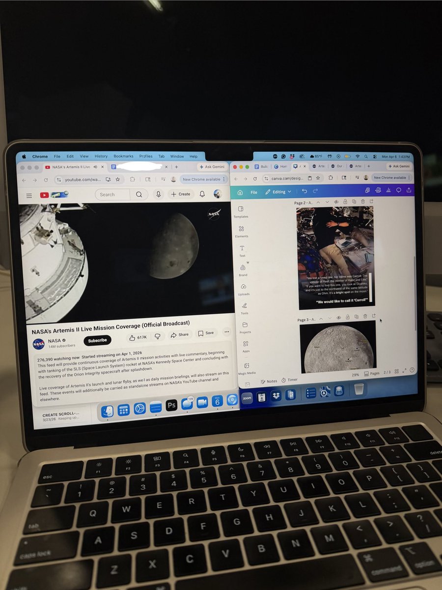 oliprick's tweet photo. Some touching and emotional Artemis II Live Mission Coverage content coming today on @cronkitenews 🌕

Stay tuned! https://t.co/XLGkooct9D