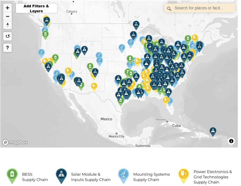 SEIA's tweet image. ☀️🔋SOLAR &amp;amp; STORAGE SUPPLY CHAIN UPDATE, Mar 2026🏭👷
 
The U.S. has:
- $42.8B invested in solar &amp;amp; storage manufacturing
- 130.9 GWh of battery cells under construction
- 25.3 GW of solar cells under construction
- 48 factories under construction
seia.org/research-resou…