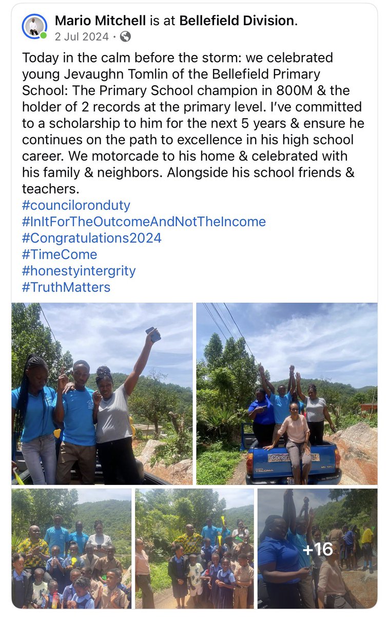 MarioMitchell's tweet photo. Huge Congratulations to Jevaughn “Bubbie” Tomlin out of the community of Bombay in the Bellefield Division another great champion 🇯🇲 https://t.co/QvFgJuoZ9M