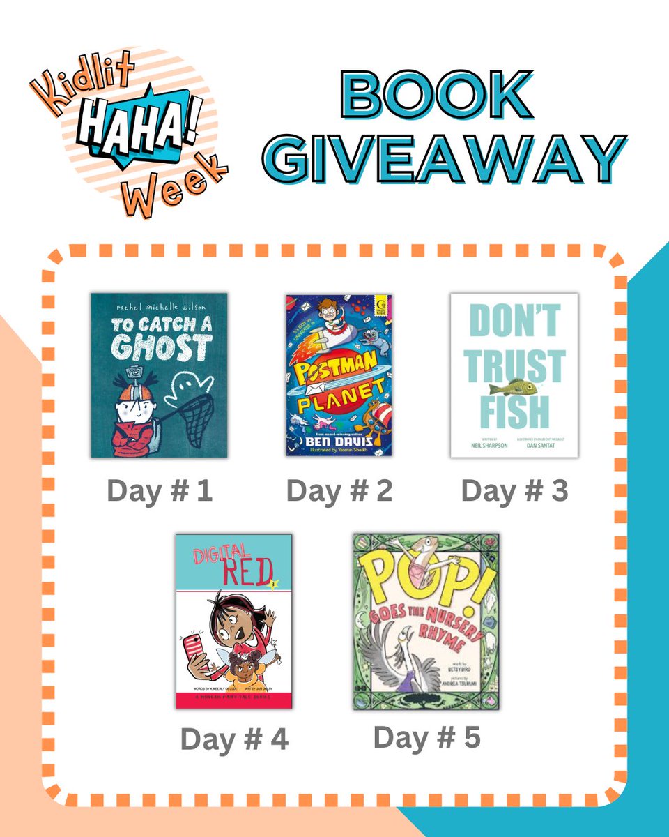 🚨Book Giveaway 🚨

Don’t forget to leave a comment on each Kidlit Haha Week blog post to enter that day’s book giveaway. 

You have until tomorrow 12 PM (Eastern). 

brittanypomales.com/blog/

#kidlithahaweek