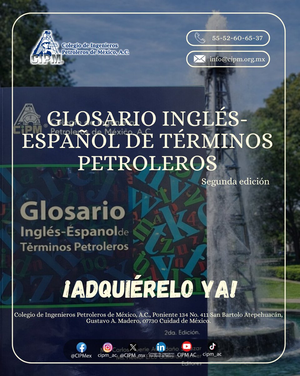 Colegio de Ingenieros Petroleros de México (CIPM) tweet media