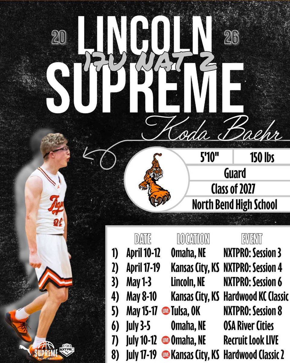 Supreme_Bball's tweet photo. Lincoln Supreme 17U National 2 NXTPRO

@Koda__B 

#SupremeFamily | #NXTPRO https://t.co/61LW5cMQKu