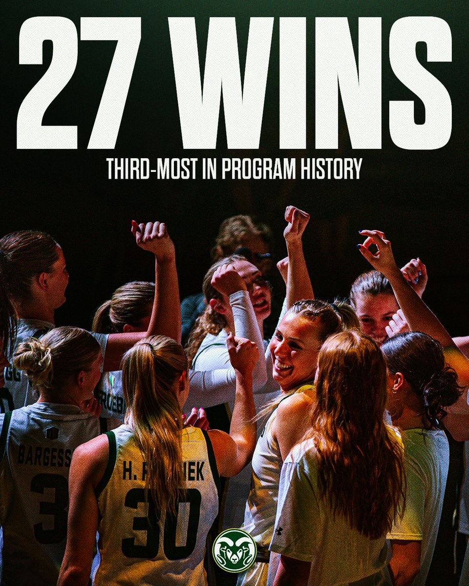 CSUWBasketball's tweet image. A season for the books 📚

Thank you for your support all season long Ram Country 🐏💚

#Relentless x #CSURams