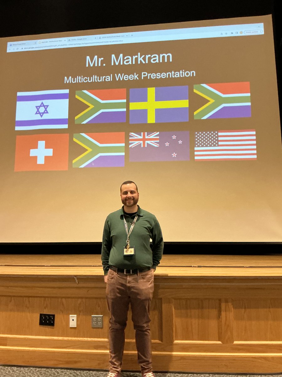 SBRHS_WLDept's tweet image. Another excellent presentation this afternoon from Mr. Markram!! Our students learned so much about the culture and history of South Africa!! ¡Muchas gracias!
#SBRHS
#Multiculturalweek
@SBRHSBrels