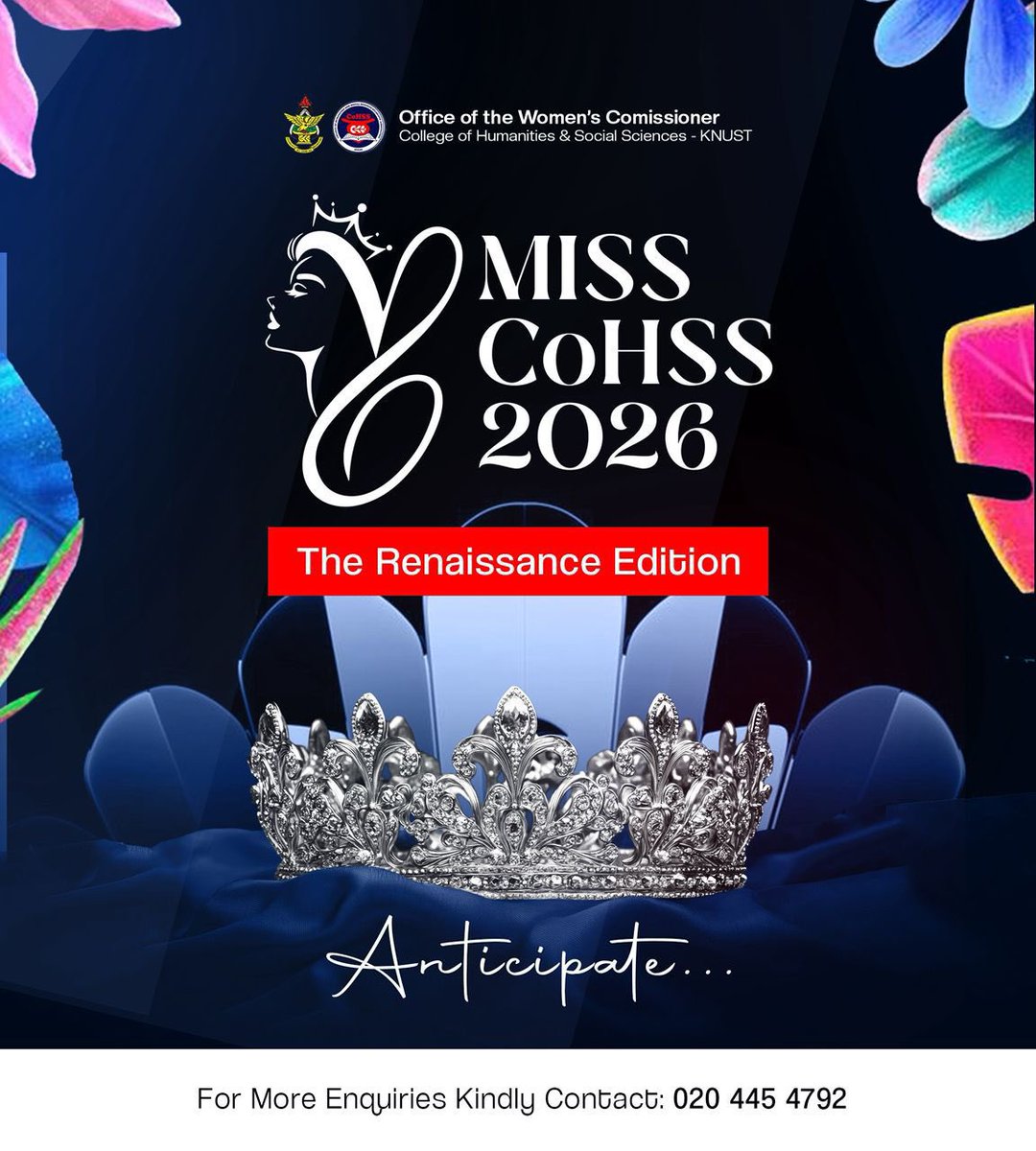 CoHSSknust_'s tweet photo. 🔵🔴COLLEGE OF HUMANITIES AND SOCIAL SCIENCES🔵🔴
Something extraordinary is on the horizon for  CoHSS.The Office of the WOCOM is poised to deliver an experience like never before ;a breathtaking celebration of brilliance, elegance and unwavering purpose. https://t.co/KZuImxONWN
