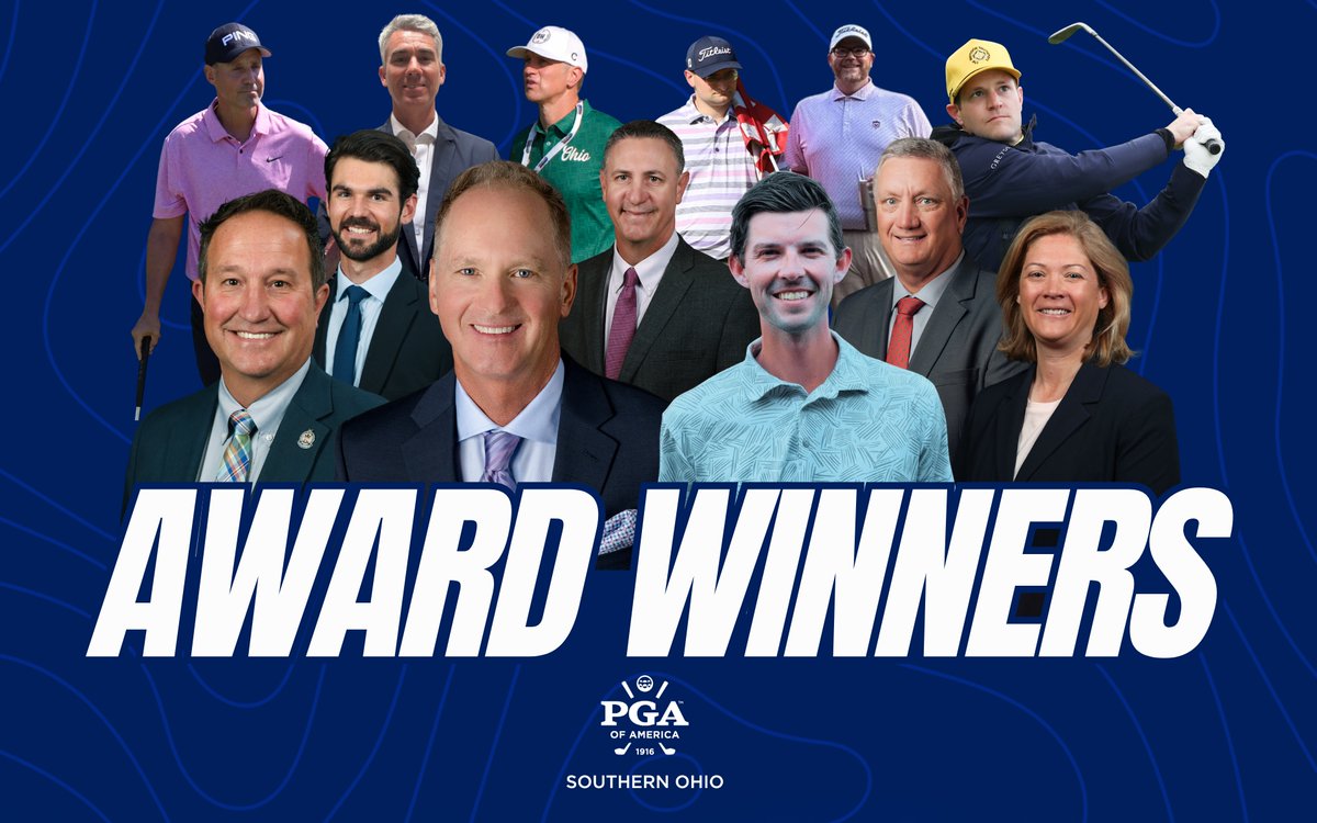 SouthernOhioPGA's tweet photo. Golf excellence in Southern Ohio. Congratulations to the 2026 Award Winners!

Read more: https://t.co/7ZF3EnDAok https://t.co/i0XXp5nMf8