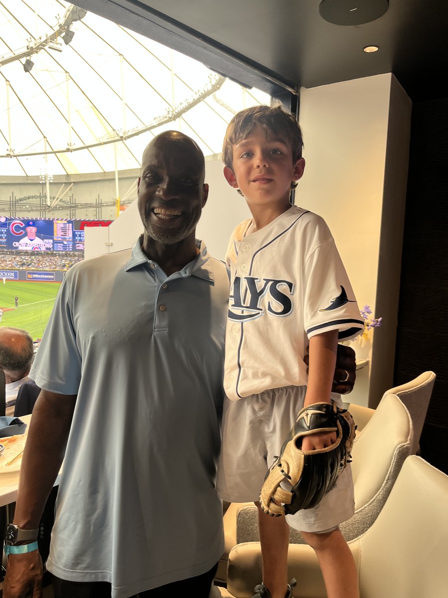 RonDeSantis's tweet photo. Mason with a Tampa baseball legend, the “Crime Dog” Fred McGriff, a member of the Hall of Fame and a product of Jefferson High School. https://t.co/5MUalEPoL1