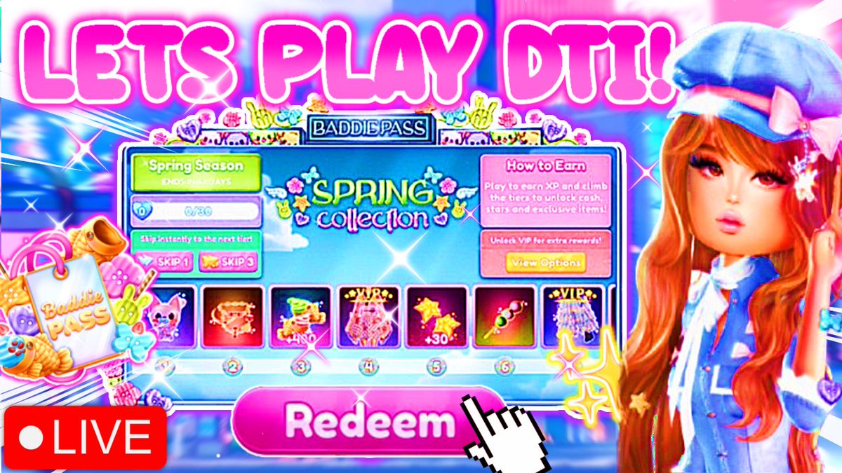 HelloKiaraYT's tweet image. STREAMINGGG!!!!

LETS PLAY DTI!!  Completing the Baddie Pass!!

Link: youtube.com/live/PAml98V7i…
#dresstoimpress #roblox #dti