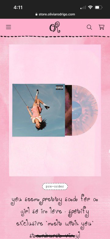 omg the spotify exclusive vinyl variant of 'you seem pretty sad for a girl so in love' is stunning!!! 😭💗🩵🦋✨ 

<a href="/oliviarodrigo/">Olivia Rodrigo</a> <a href="/LiviesHQ/">olivia’s livies 🩷</a> <a href="/Spotify/">Spotify</a>