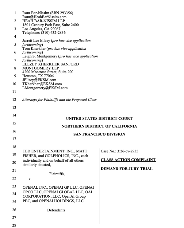 realwillhicks's tweet photo. Ethan Klein's production company Ted Entertainment is suing OpenAI, claiming the company scraped their videos without consent for its Sora model https://t.co/a9cAhqpSOp