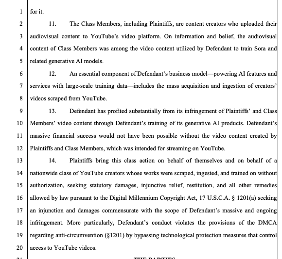 realwillhicks's tweet photo. Ethan Klein's production company Ted Entertainment is suing OpenAI, claiming the company scraped their videos without consent for its Sora model https://t.co/a9cAhqpSOp