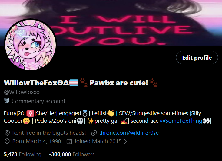 WillowTheFoxΘΔ🏳️‍⚧️🐾Pawbz are cute!🐾 tweet media