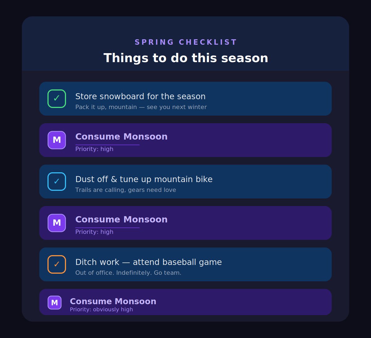 MonsoonBrewCo's tweet image. Some tasks carry more weight than others. You know what it is. 😏
#SpringVibes #WhiteMountains #MountainLife #Monsoon