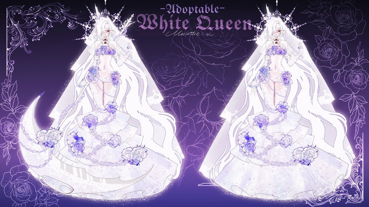 meilottie_u's tweet image. 👑 [White Queen — Easter Series Adoptable] 🤍

Elegance, held in perfect control.
She does not seek power—she is already its embodiment.

✨ Like &amp;amp; RT appreciated
✨ Bid info below
#adoptable #easteregg #adopt