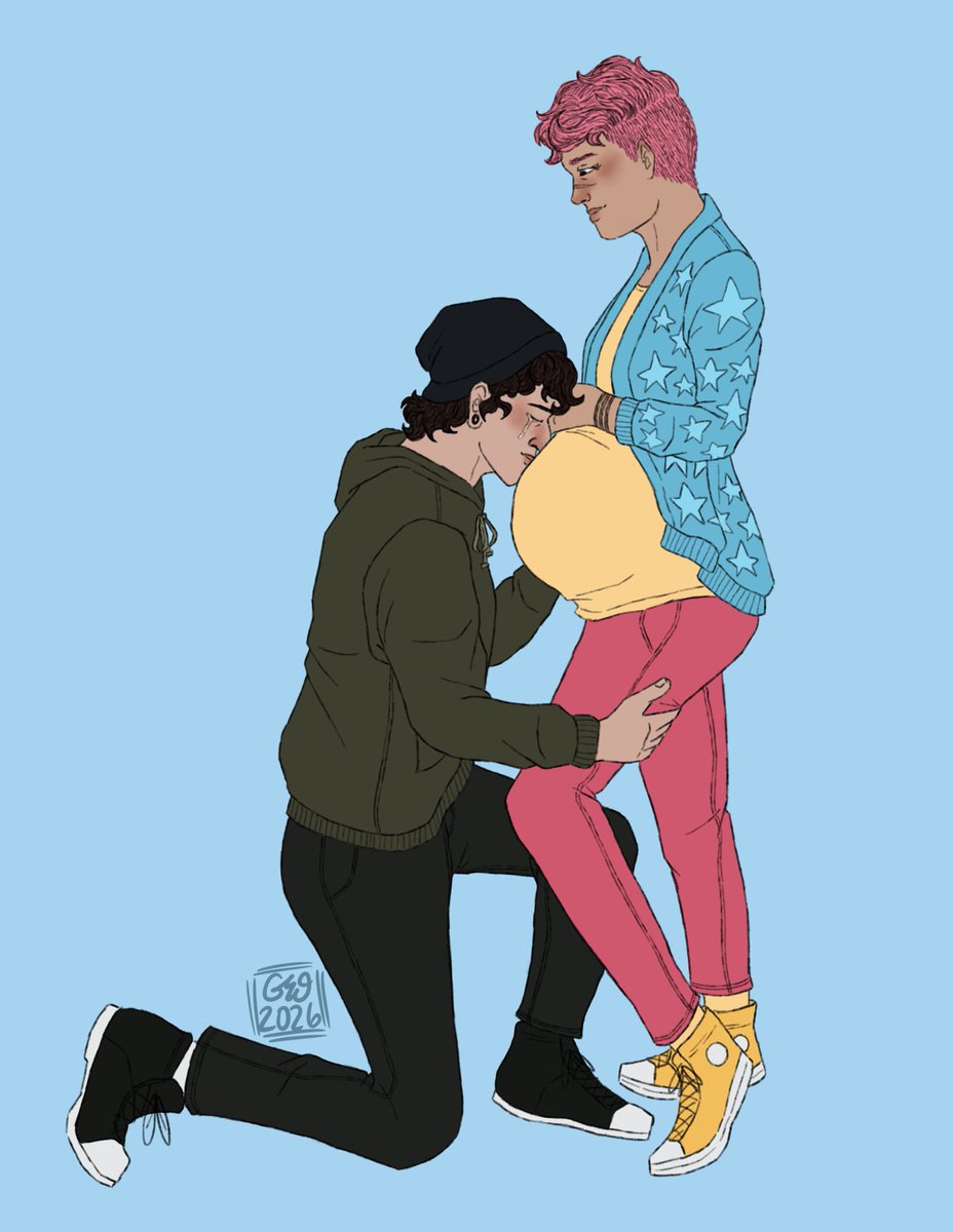 someday, after the cycle… (pregnant clancybearer) 😽

commission for <a href="/Odd_Boy_or_Girl/">✨ cas ✨ saw tally live and lived</a> 🫶