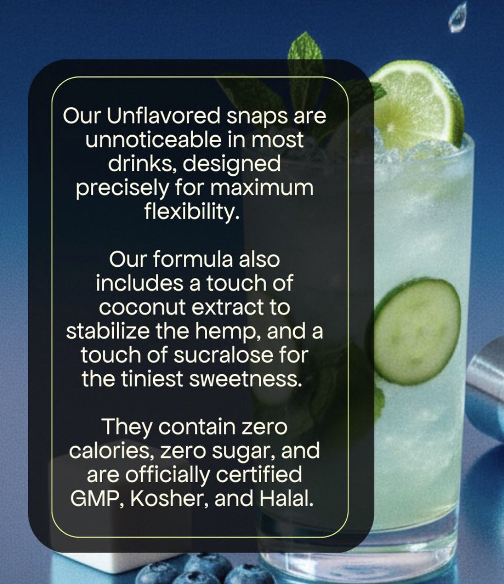 Hi-Snaps | THC Drink Booster tweet media
