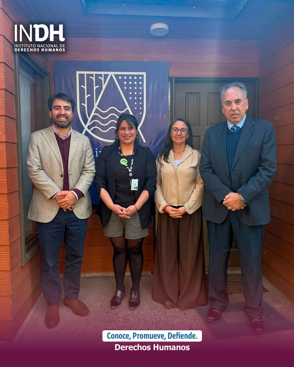 inddhh's tweet photo. #INDHAysén📍se reunió protocolarmente con el nuevo rector de la Universidad de Aysén, Víctor Cubillos, con quien además la sede abordó la posibilidad de realizar acciones conjuntas para la promoción y educación en derechos humanos y otras temáticas, como cambio climático y formación académica en derechos humanos.