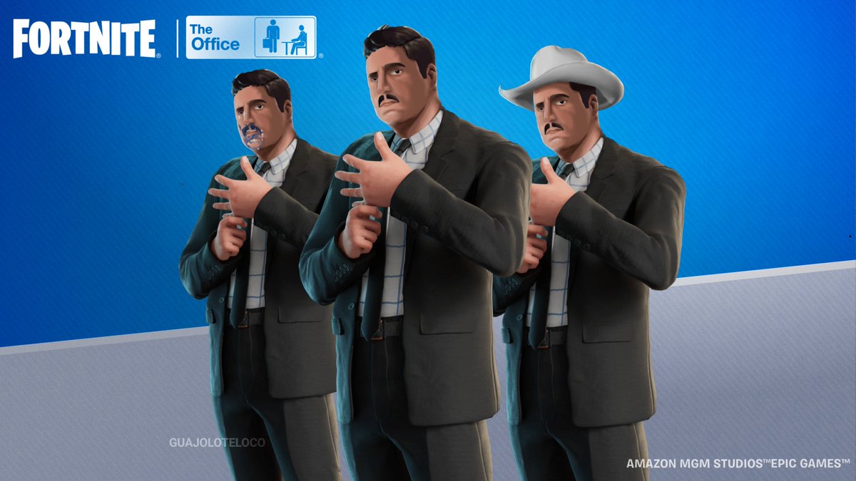 ElAjolo16215071's tweet image. FORTNITE X LA OFICINA 📋
#fortnite #laoficina 
#concept