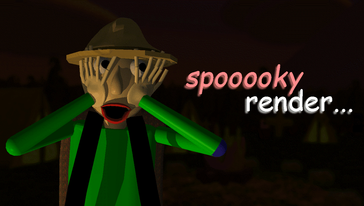 Random Baldi Renders Every OTHER Hour tweet media