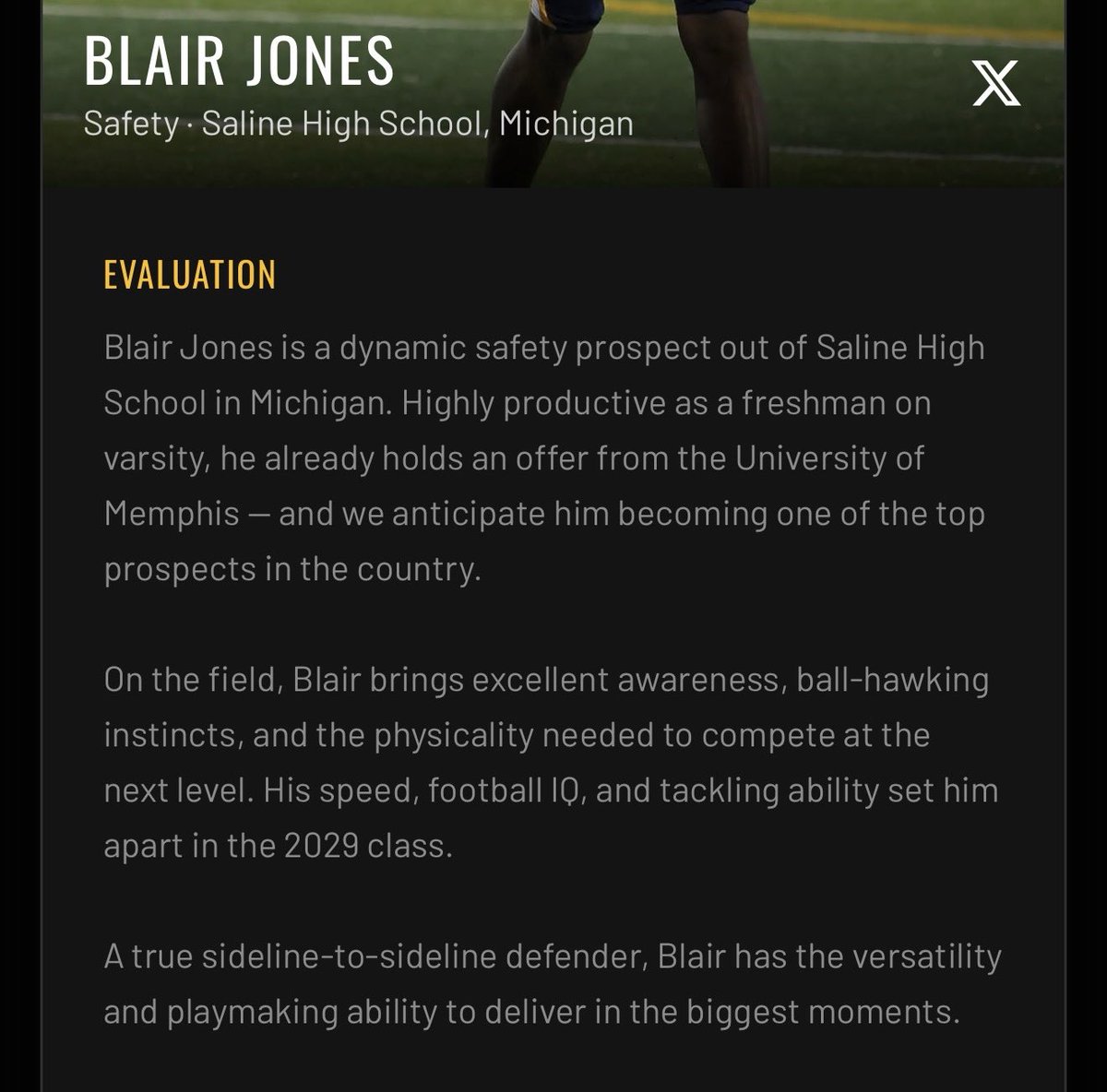 Thank you for the film evaluation <a href="/DontonioKeshon/">Dontonio Jordan</a>!! 

<a href="/SalineFootball/">Saline Football</a> <a href="/CoachShort_/">Kyle Short</a> <a href="/smsbacademy/">SoundMind SoundBody®</a> <a href="/Coach_Rob_SMSB/">Antwon Robinson</a> <a href="/blaqbadger14/">Desmond E. King II</a> <a href="/rwdunny/">Randy Dunny</a> <a href="/Brown_SHS/">Corbin Brown</a>