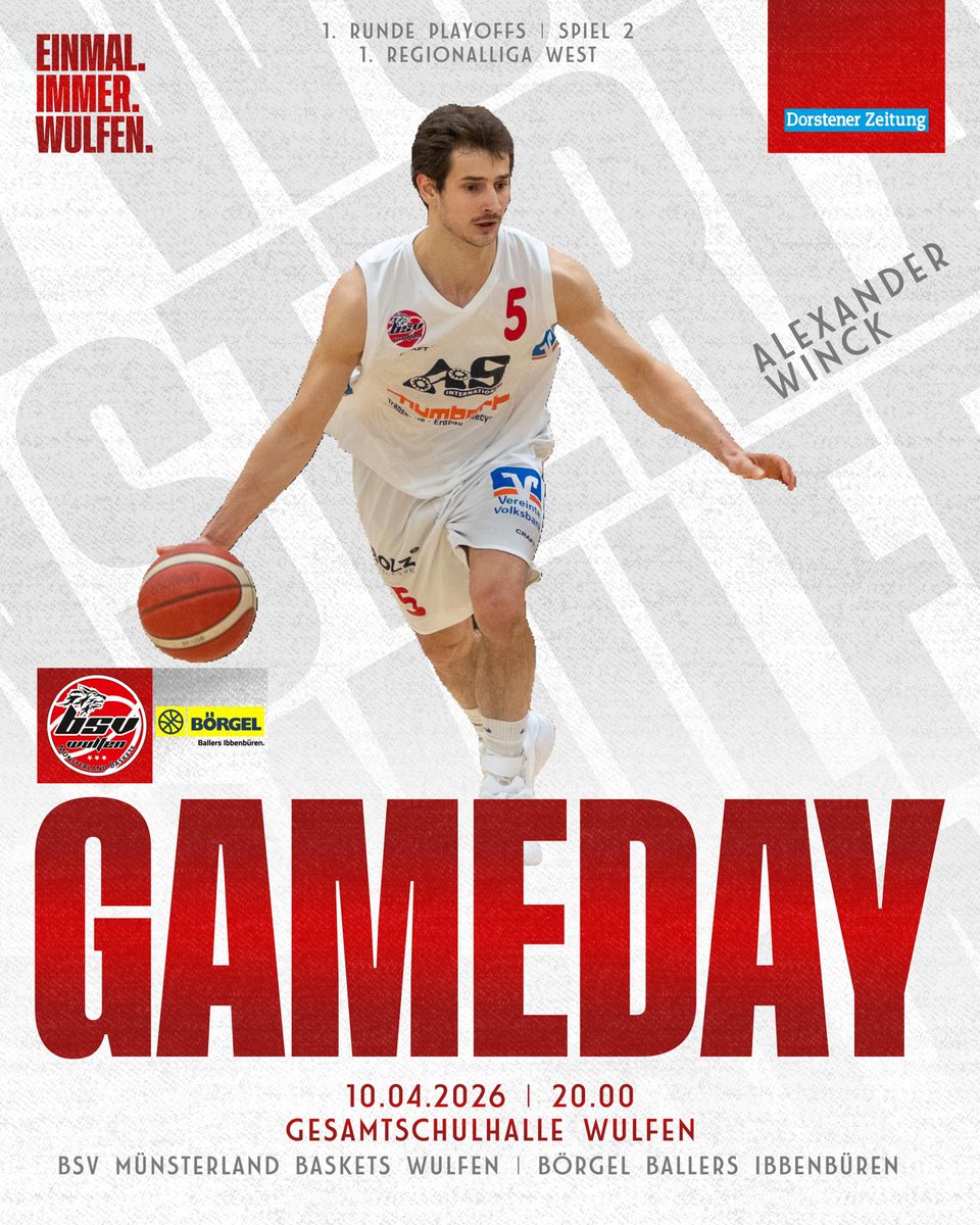 Hoffmann_Daniel's tweet photo. #Basketball Regionalliga Playoffs!
#Wulfen gegen #Ibbenbüren https://t.co/Y6KUROfL9T