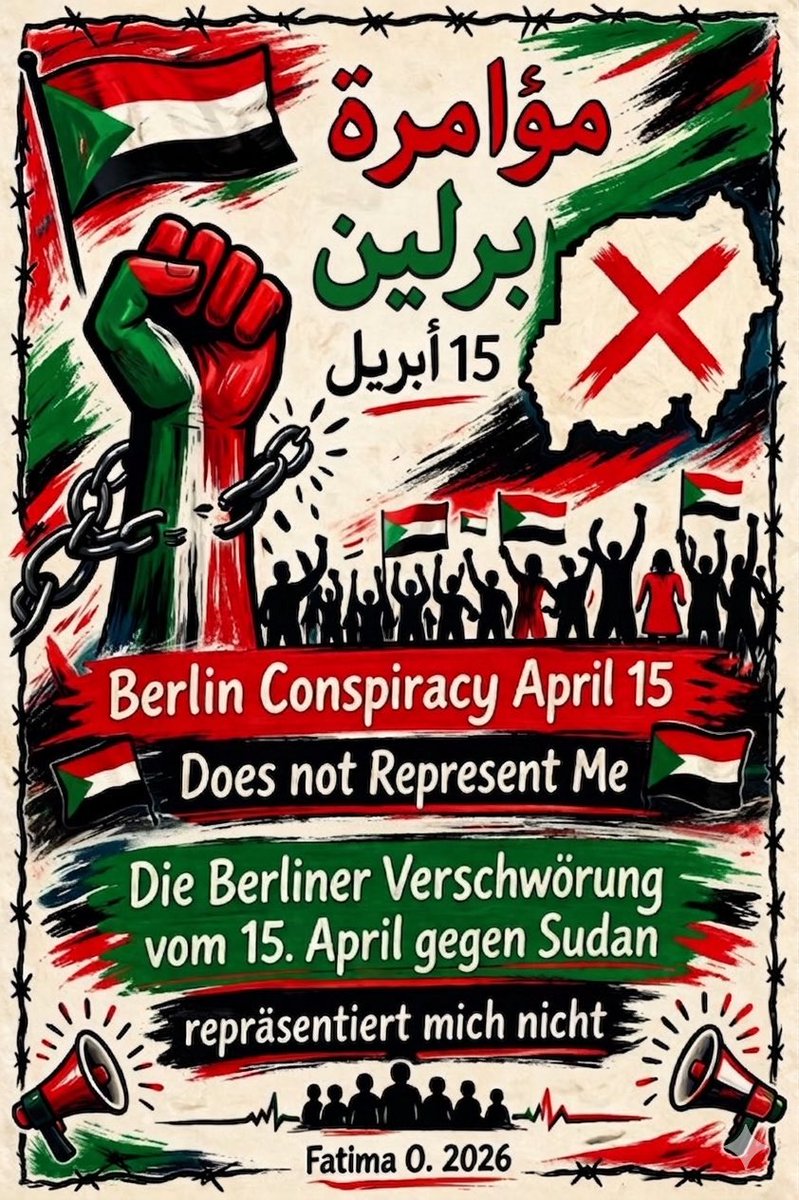 Fatima174839667's tweet photo. #مؤتمر_برلين_لا_يمثلني
#مؤامرة_برلين_لا_تمثل_السودانيين 
#برلين_١٥_أبريل_خيانة_للوطن 
#مؤتمر_برلين_ممول_من_بنك_أبو_ظبي_الوطني
#مسعد_بولوس_عميل_الإمارات
#لا_للعبث_بسيادة_الدولة_السودانية

#شير_لايك_علق https://t.co/A40F9d4QKt