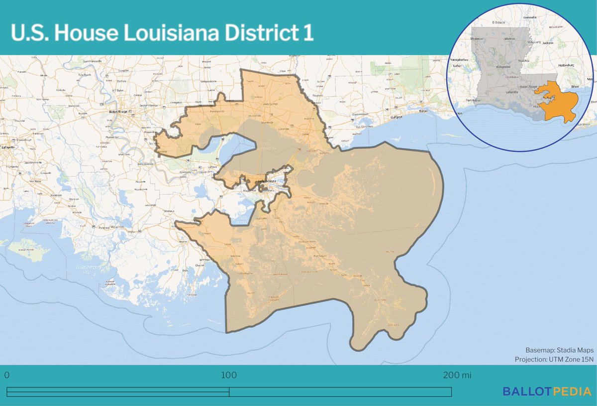AFKGuy002's tweet photo. Fun fact: Outside of Georgia, the only current Congressional district in the country to shift left in every consecutive presidential election since 2008 is LA-01 https://t.co/LJBaLcPE7j