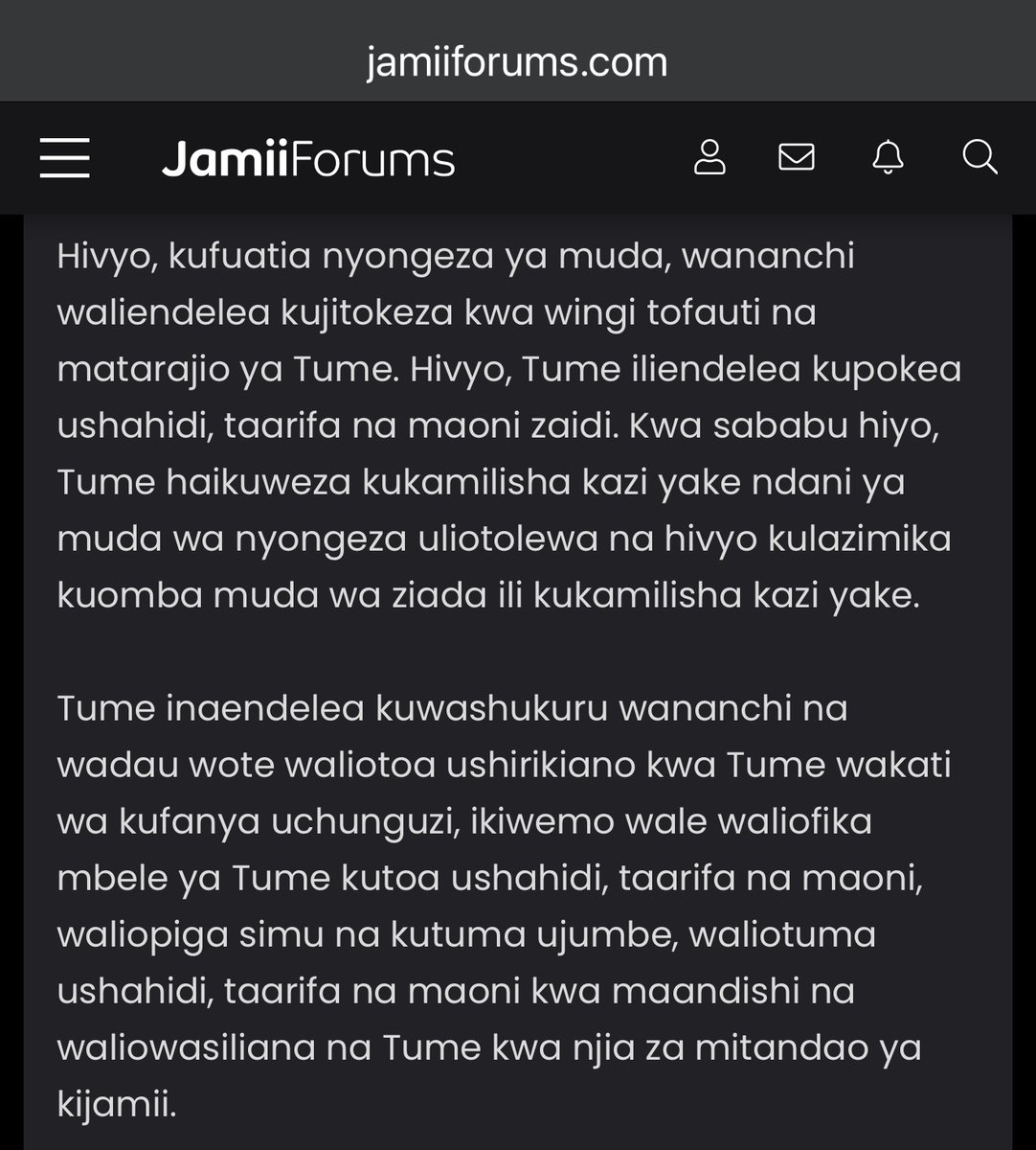 JamiiForums's tweet image. Aprili 7, 2026: Moja kati ya mijadala mingi inayoendelea ndani ya JamiiForums.com usiku huu📌📌

Fuatilia zaidi mjadala jamii.app/TumeUchunguziA…

#JamiiForums #Governance