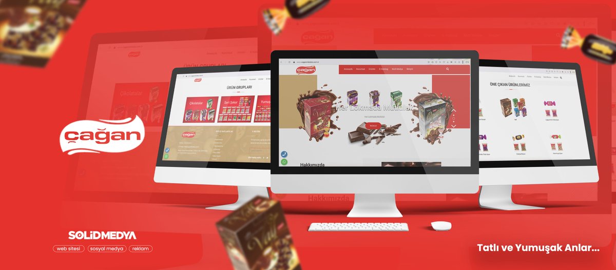 🍫 Çağan Çikolata’nın dijital dünyadaki tüm yüzünü biz tasarladık.

Web sitesi, sosyal medya ve reklam süreçlerini uçtan uca yöneterek markayı güçlü ve dikkat çekici bir hale getirdik. ✨
Doğru tasarım ve stratejiyle markaların fark yaratmasını sağlıyoruz.