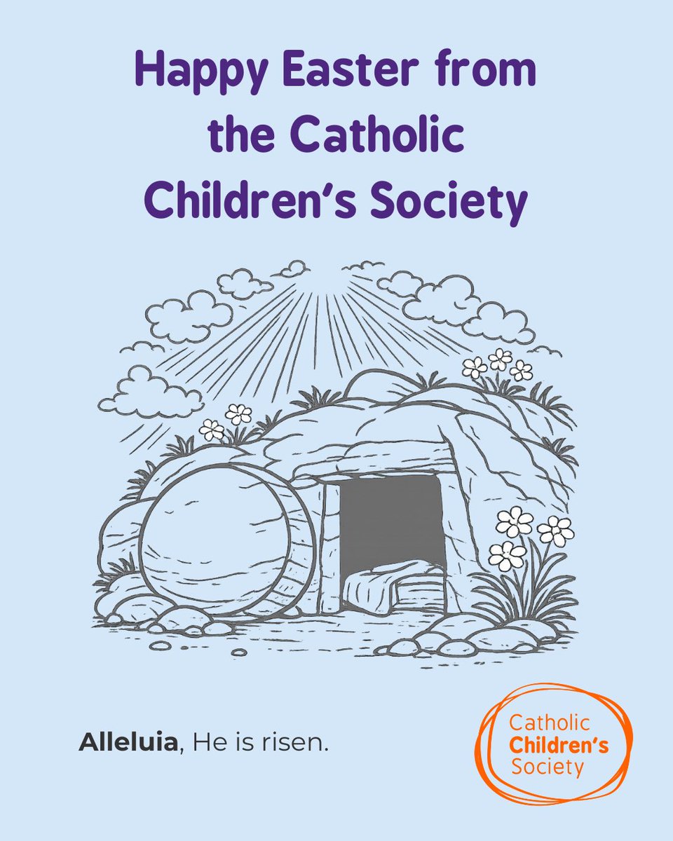 CathChildW's tweet photo. Happy Easter from CCS! We celebrate the resurrection of Jesus Christ; a message of hope, new life and God’s everlasting love. https://t.co/ZfRNd8uPWX