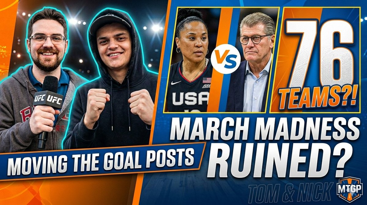 ETBnetwork's tweet image. NOW: Ep 109 @mtgpetb w/ @nickdimart &amp;amp; @thomasjalbano (in for Johnny Montalbano)

- #FinalFour &amp;amp; #NationalChampionship recap
- @dawnstaley vs. Geno Auriemma
- @Cooper_Flagg's 45-point statement game

Watch Live: youtube.com/watch?v=J54VY3…

#MarchMadness #NBA