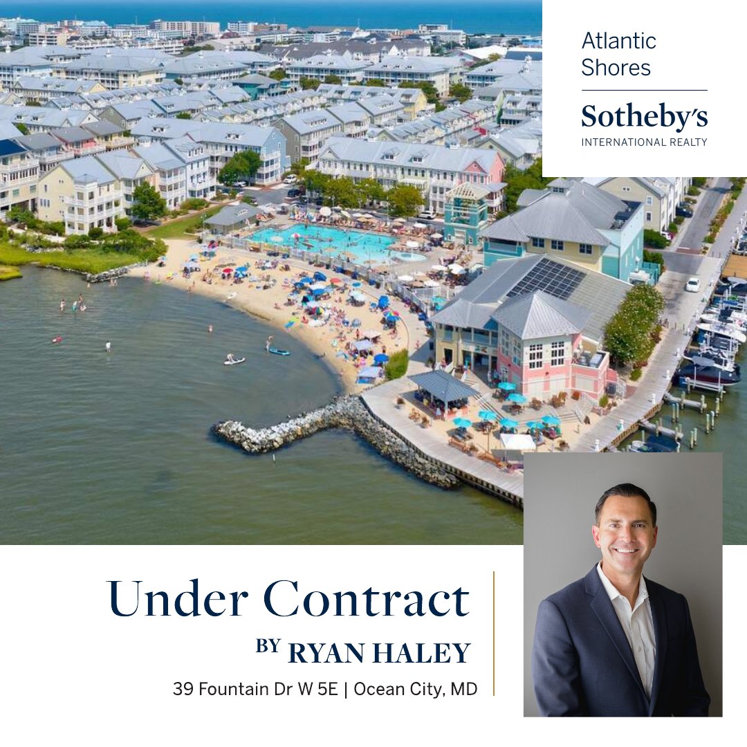 RyanHaley's tweet photo. Under Contract! 🌊

39 Fountain Dr W #5E in Ocean City is officially under contract. Congratulations to our clients on this exciting step.

Looking forward to a smooth closing ahead! Thinking about buying or selling? Let’s connect. https://t.co/X2wEBqW53h